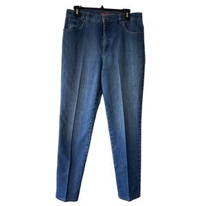 Gloria Vanderbilt Medium Wash Straight‎ Leg Jeans, Size 12
